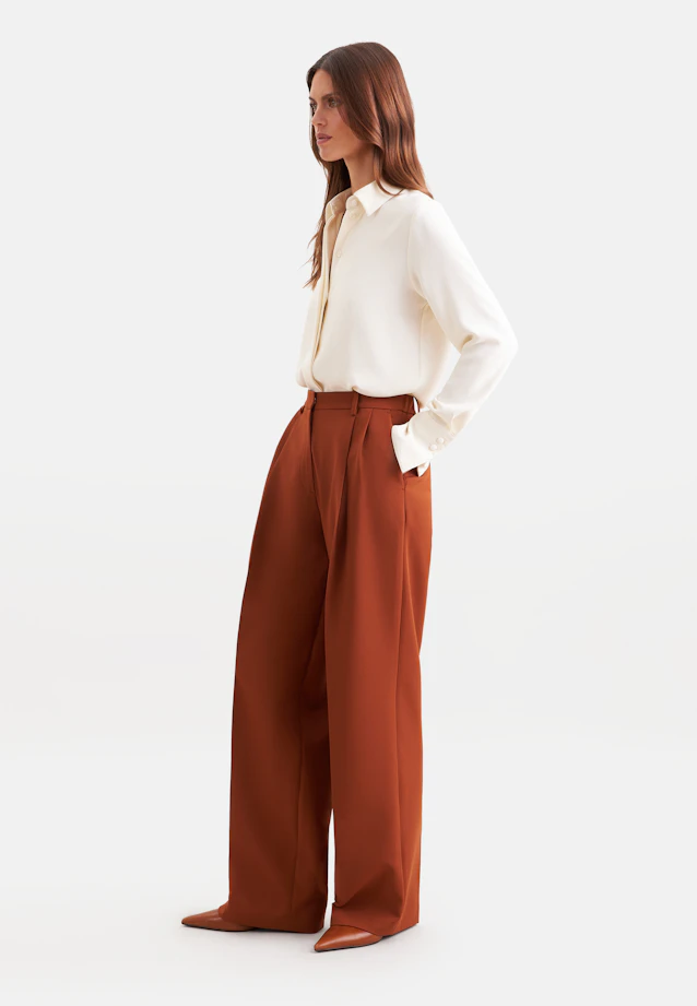 Pleated trousers in Braun |  Seidensticker Onlineshop