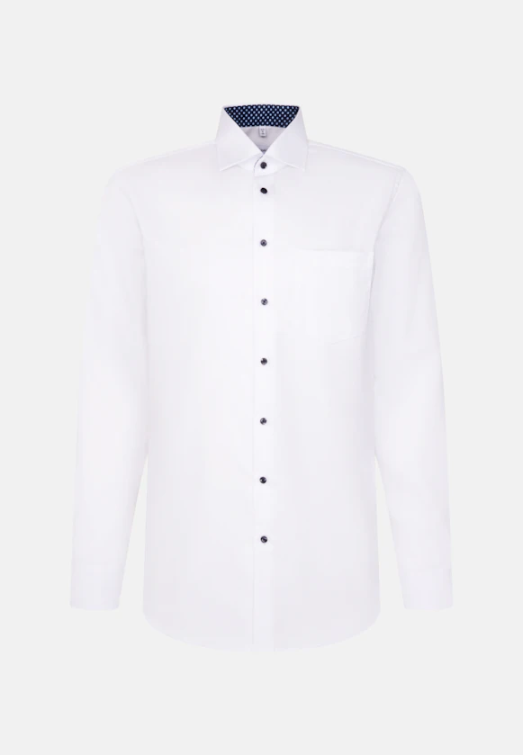 Comfort Business Hemd Uni in Weiß |  Seidensticker Onlineshop