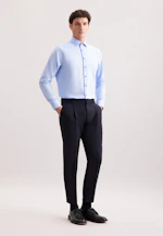 Comfort Business shirt Uni in Mittelblau |  Seidensticker Onlineshop