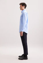 Comfort Business Hemd Uni in Mittelblau |  Seidensticker Onlineshop