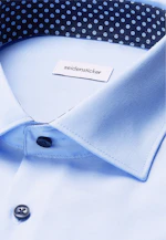Comfort Business Hemd Uni in Mittelblau |  Seidensticker Onlineshop