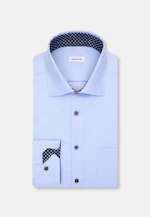 Comfort Business Hemd Uni in Mittelblau |  Seidensticker Onlineshop
