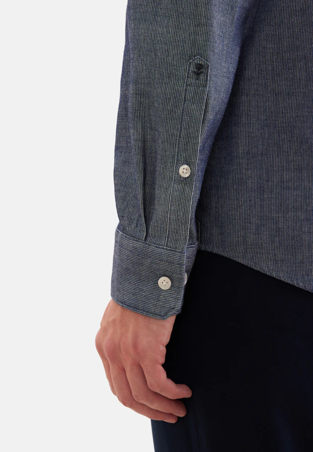Regular Casual shirt Stripes in Dunkelblau |  Seidensticker Onlineshop