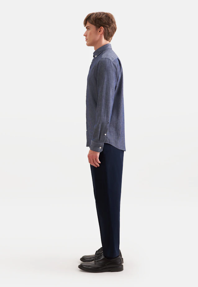 Regular Casual shirt Stripes in Dunkelblau |  Seidensticker Onlineshop