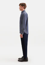 Regular Chemise décontractée Rayures in Bleu Foncé |  Seidensticker Onlineshop