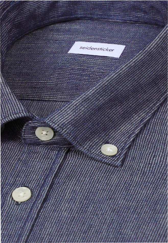 Regular Chemise décontractée Rayures dans Bleu Foncé | Boutique en ligne Seidensticker