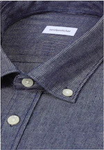 Regular Chemise décontractée Rayures in Bleu Foncé |  Seidensticker Onlineshop