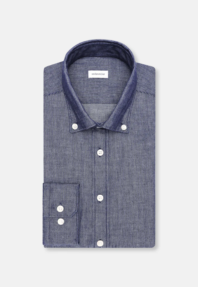 Regular Chemise décontractée Rayures dans Bleu Foncé | Boutique en ligne Seidensticker