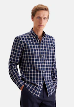 Regular Casual Hemd Karo in Dunkelblau |  Seidensticker Onlineshop