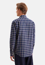 Regular Casual Hemd Karo in Dunkelblau |  Seidensticker Onlineshop