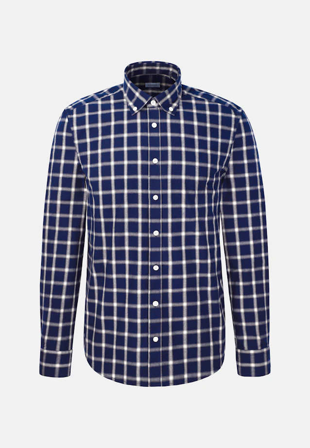 Regular Casual Hemd Karo in Dunkelblau |  Seidensticker Onlineshop