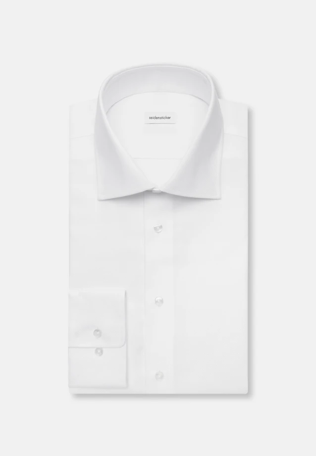 Shaped Business shirt Structure in Weiß |  Seidensticker Onlineshop