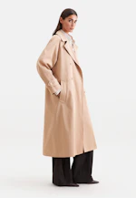 Cotton twill trench coat in Beige |  Seidensticker Onlineshop
