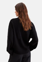 Boxy wool and cashmere turtleneck sweater in Schwarz |  Seidensticker Onlineshop