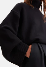 Boxy wool and cashmere turtleneck sweater in Schwarz |  Seidensticker Onlineshop