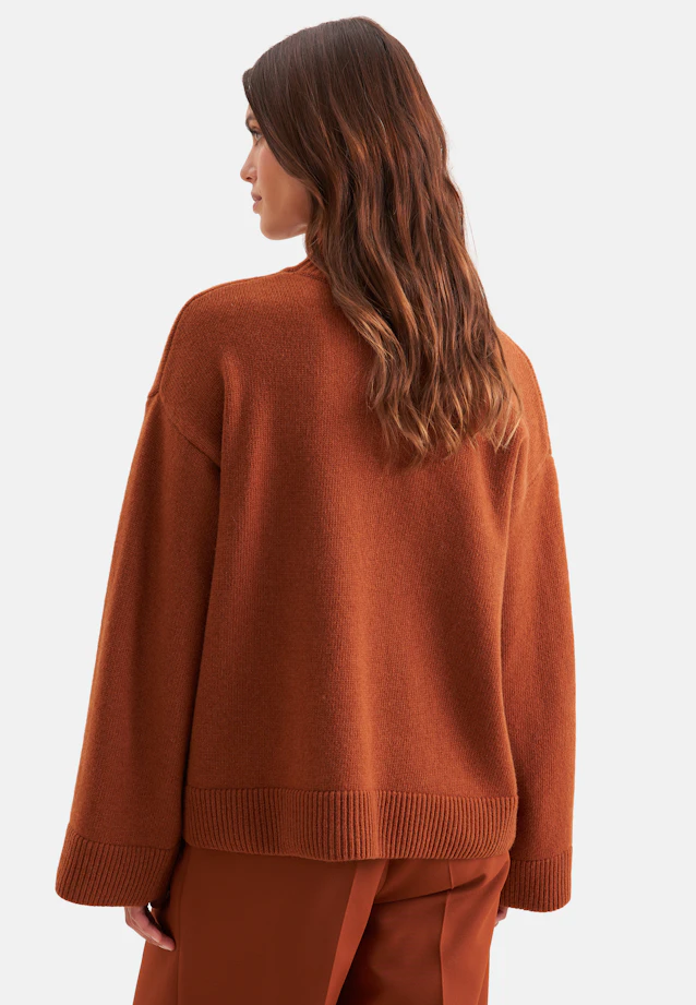 Boxy wool and cashmere turtleneck sweater in Braun |  Seidensticker Onlineshop