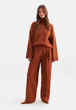 Boxy wool and cashmere turtleneck sweater in Braun |  Seidensticker Onlineshop