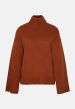 Boxy wool and cashmere turtleneck sweater in Braun |  Seidensticker Onlineshop
