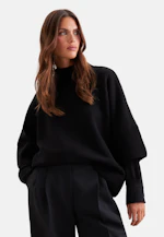 Boxy wool and cashmere turtleneck sweater in Schwarz |  Seidensticker Onlineshop