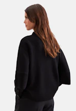 Boxy wool and cashmere turtleneck sweater in Schwarz |  Seidensticker Onlineshop