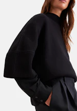 Boxy wool and cashmere turtleneck sweater in Schwarz |  Seidensticker Onlineshop