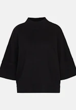 Boxy wool and cashmere turtleneck sweater in Schwarz |  Seidensticker Onlineshop