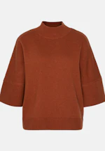 Boxy wool and cashmere turtleneck sweater in Braun |  Seidensticker Onlineshop