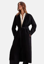Boxy wool and cashmere turtleneck sweater in Schwarz |  Seidensticker Onlineshop