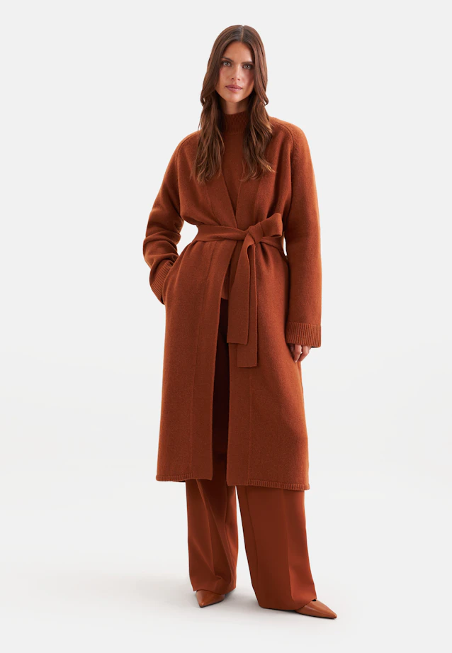 Boxy wool and cashmere turtleneck sweater in Braun |  Seidensticker Onlineshop