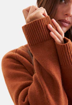 Boxy wool and cashmere turtleneck sweater in Braun |  Seidensticker Onlineshop