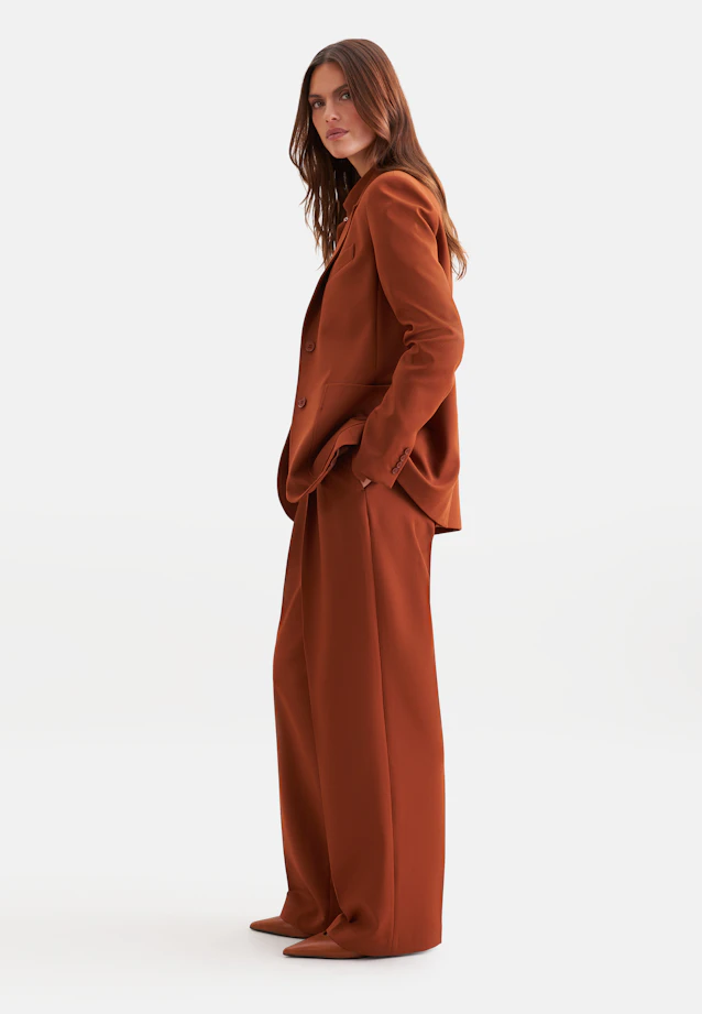 Zweiknopf Blazer mit aufgesetzten Taschen in Braun |  Seidensticker Onlineshop