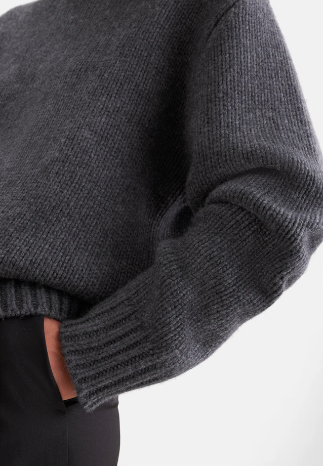 Oversize cashmere turtleneck sweater in Grey |  Seidensticker Onlineshop