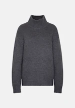 Oversize Rollkragenpullover mit Kaschmir in Grau |  Seidensticker Onlineshop