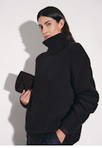 Oversize Rollkragenpullover mit Kaschmir in Braun |  Seidensticker Onlineshop