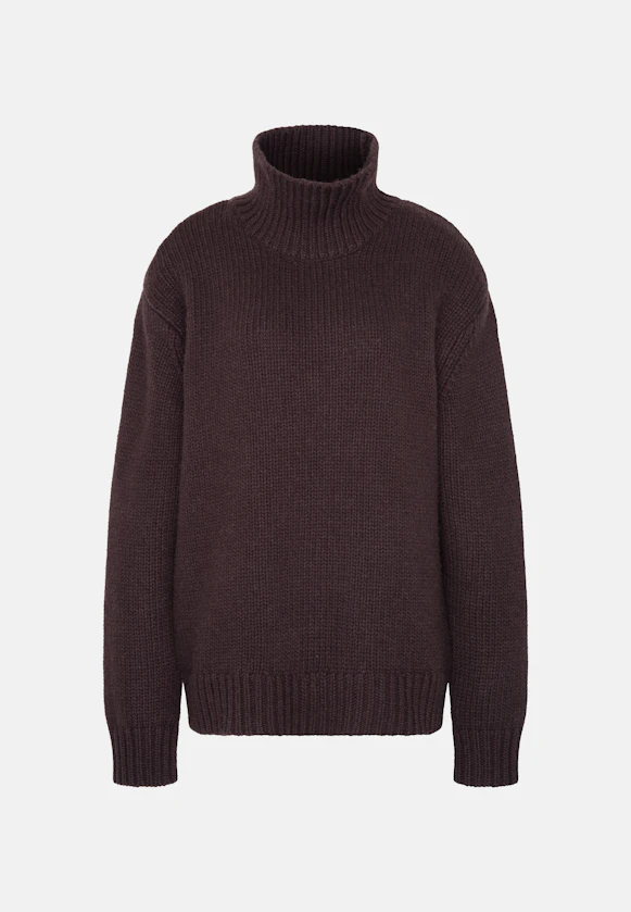 Oversize cashmere turtleneck sweater in Braun |  Seidensticker Onlineshop