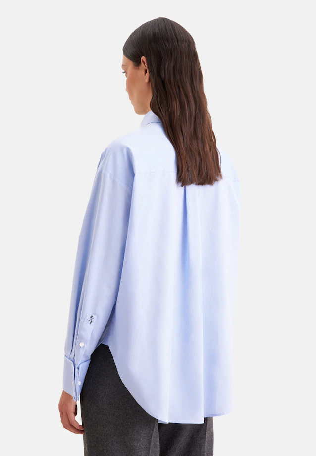Oversized Bluse in Oxford mit UMA in Hellblau |  Seidensticker Onlineshop