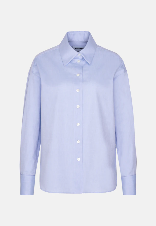 Oversized Bluse in Oxford mit UMA in Hellblau |  Seidensticker Onlineshop
