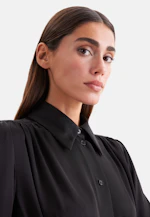 Robe-chemise avec volants et manches volumineuses in Noir |  Seidensticker Onlineshop