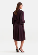 Shirt dress with ruffles and volume sleeves in Rot |  Seidensticker Onlineshop
