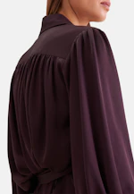Shirt dress with ruffles and volume sleeves in Rot |  Seidensticker Onlineshop