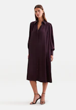 Shirt dress with ruffles and volume sleeves in Rot |  Seidensticker Onlineshop