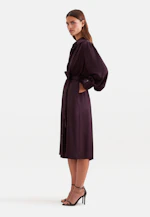 Shirt dress with ruffles and volume sleeves in Rot |  Seidensticker Onlineshop
