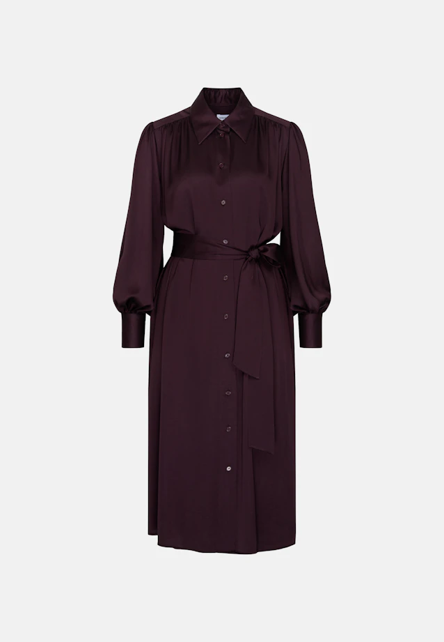 Shirt dress with ruffles and volume sleeves in Rot |  Seidensticker Onlineshop