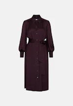 Shirt dress with ruffles and volume sleeves in Rot |  Seidensticker Onlineshop