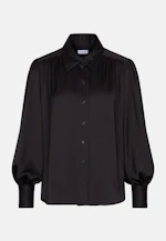 Shirt Blouse with Gathering and Volume Sleeves in Schwarz |  Seidensticker Onlineshop