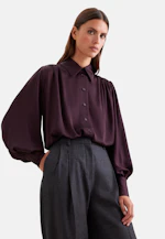 Hemdbluse mit Kräuseln und Volumenärmeln in Rot |  Seidensticker Onlineshop