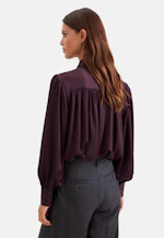 Hemdbluse mit Kräuseln und Volumenärmeln in Rot |  Seidensticker Onlineshop