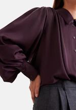 Hemdbluse mit Kräuseln und Volumenärmeln in Rot |  Seidensticker Onlineshop