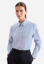Hemdbluse aus Baumwollsatin in Mittelblau |  Seidensticker Onlineshop