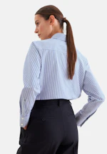 Hemdbluse aus Baumwollsatin in Mittelblau |  Seidensticker Onlineshop